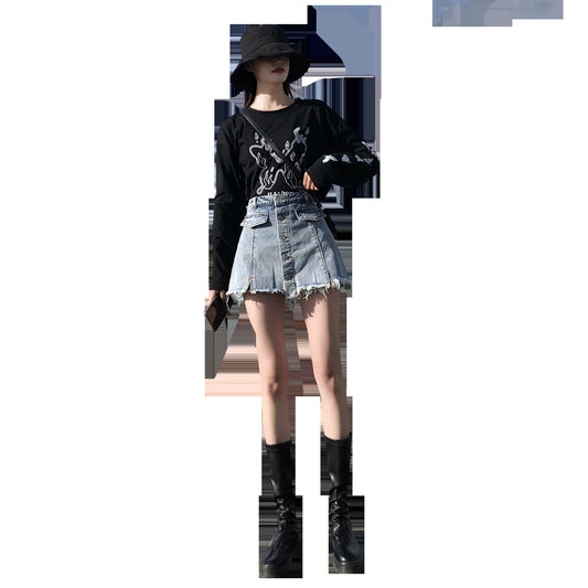 High Waist Hakama Casual All-match Korean Version