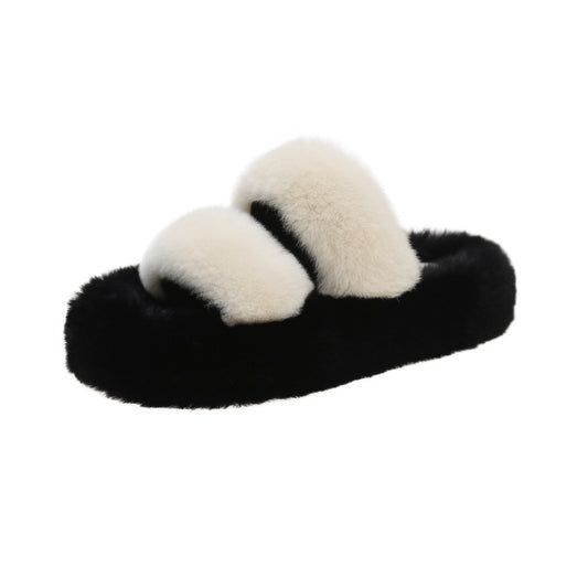 Platform Slippers Women's Comfortable Fashion Parallel Bars