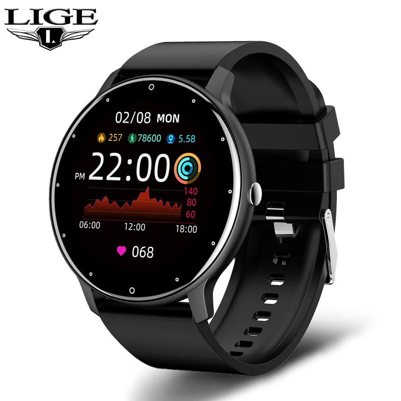 Smart Watch Men Women Full Touch Screen Sport Fitness Watch Man IP67 Waterproof Bluetooth Call for Android IOS Smartwatches