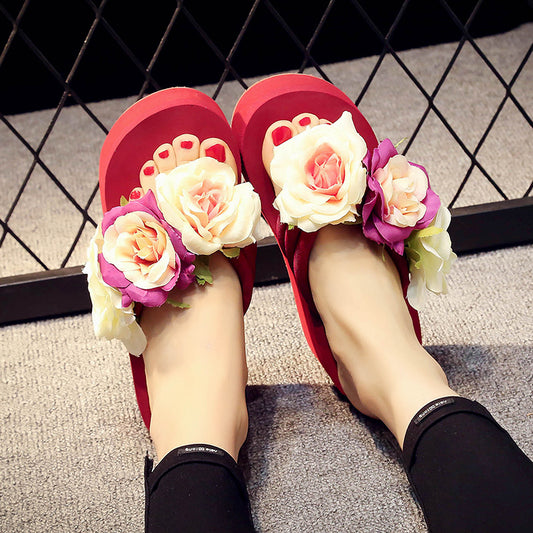 Flower Lady Sandals, Sponge Cake And Herringbone Shoes