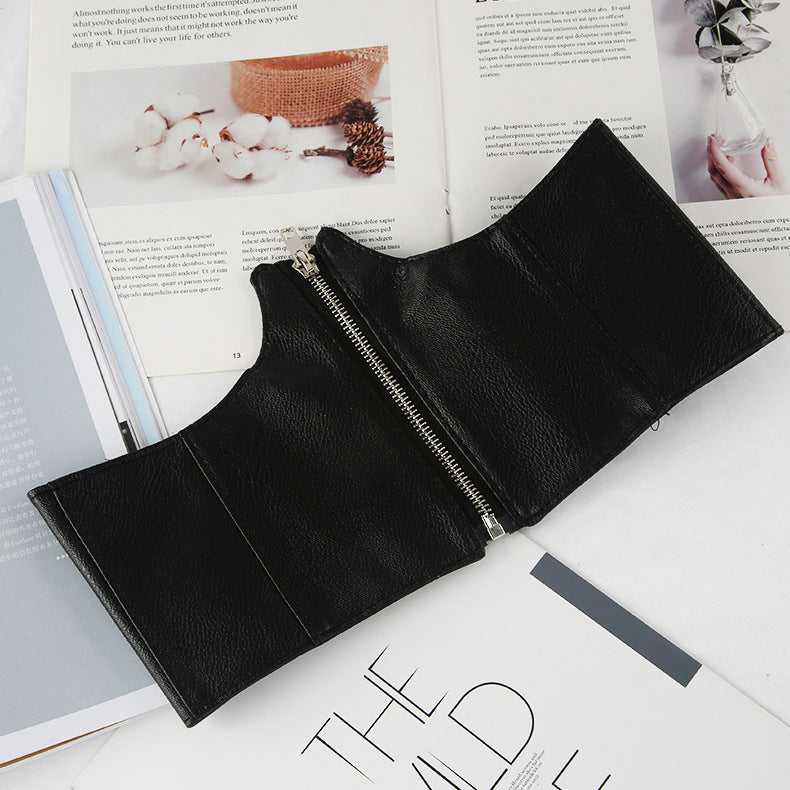 Fashion Simple Black Suspender With Suit Belt