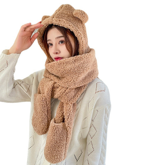 Ears Animal Hat Gloves Scarf
