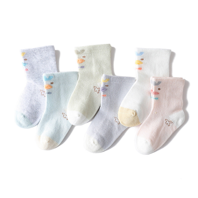 Children's Socks Cartoon Three-dimensional Baby Thin Cotton