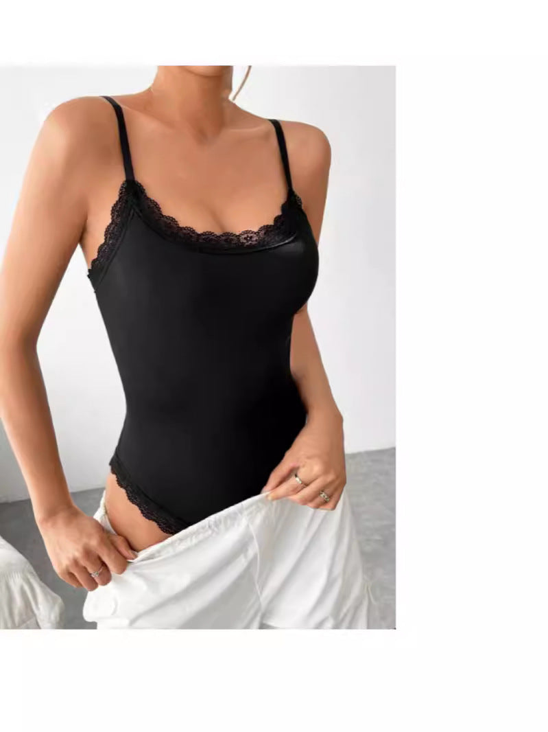 Women's Fashion Tight Lace Sling Jumpsuit