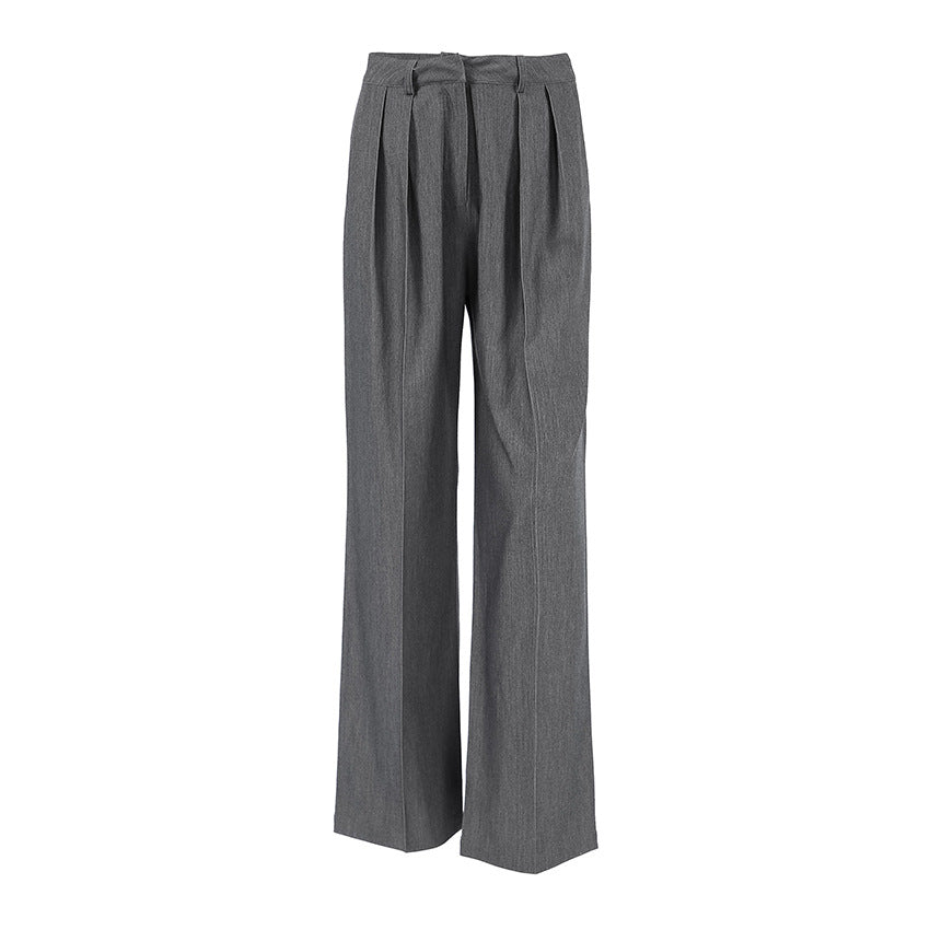 High Waist Straight Suit Pants European And American Women's Clothing