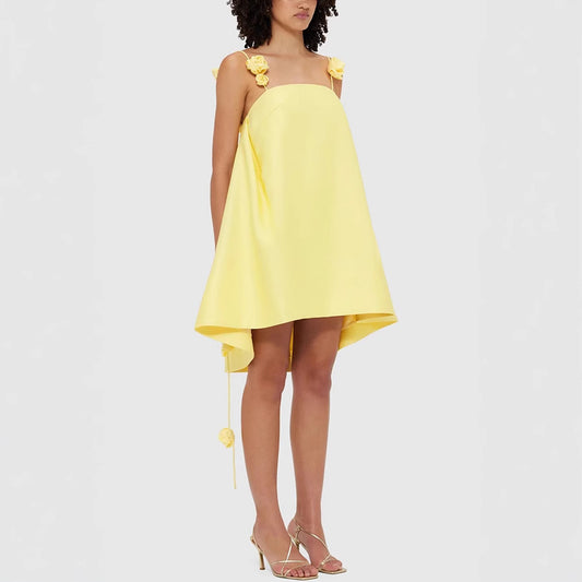 New Spring Summer Camisole Satin Dress From Europe And The US
