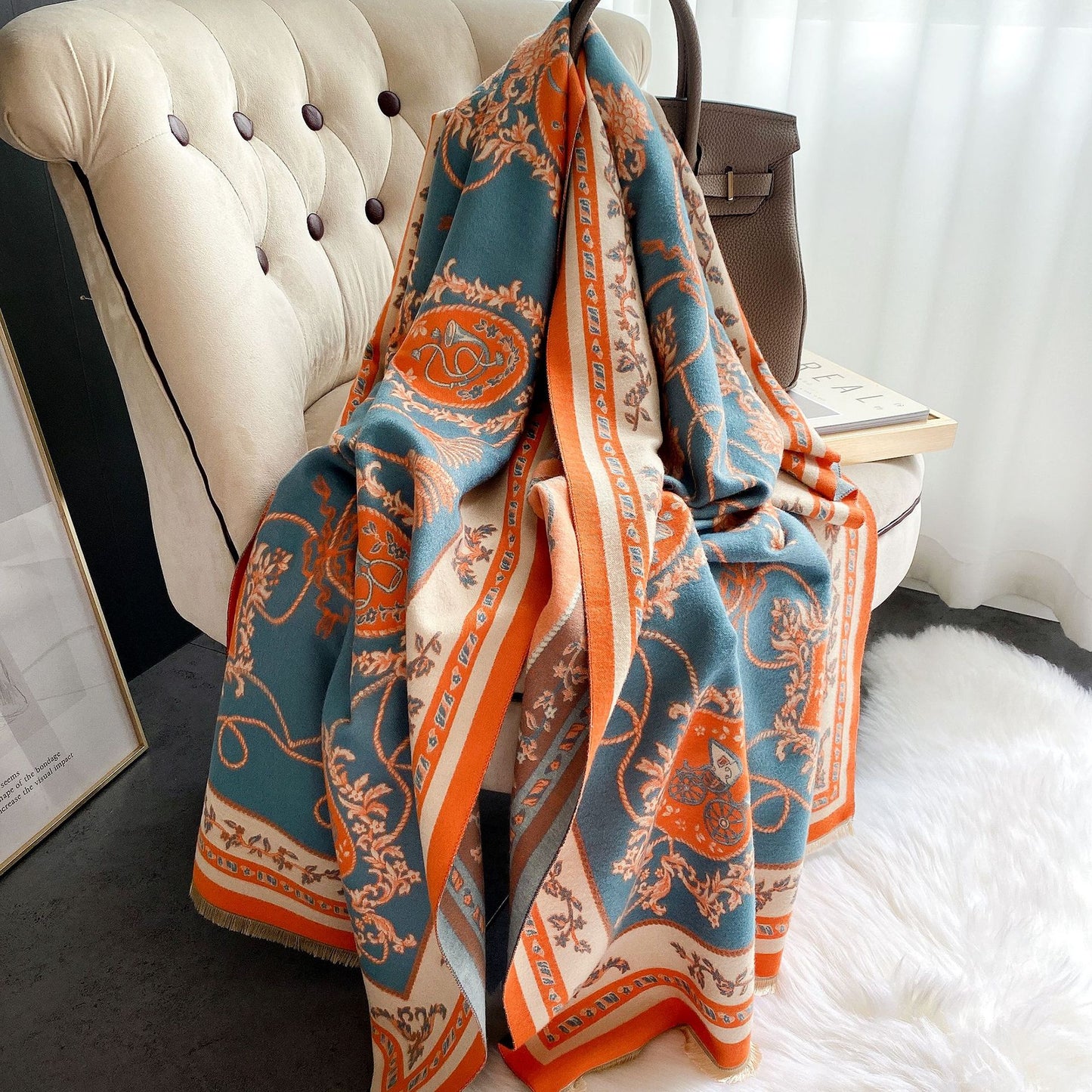 Fashion Women's Faux Cashmere Warm Scarf