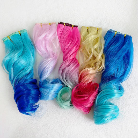Gradient Curly Handmade Children's Hair Accessories Bow Wig Hair Clip
