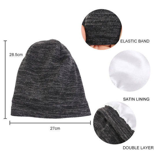 Two Tone Lined Satin Moon Hat