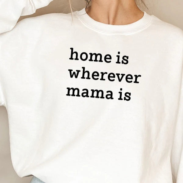 Women's Long Sleeve Crewneck Sweatshirt With Stripes