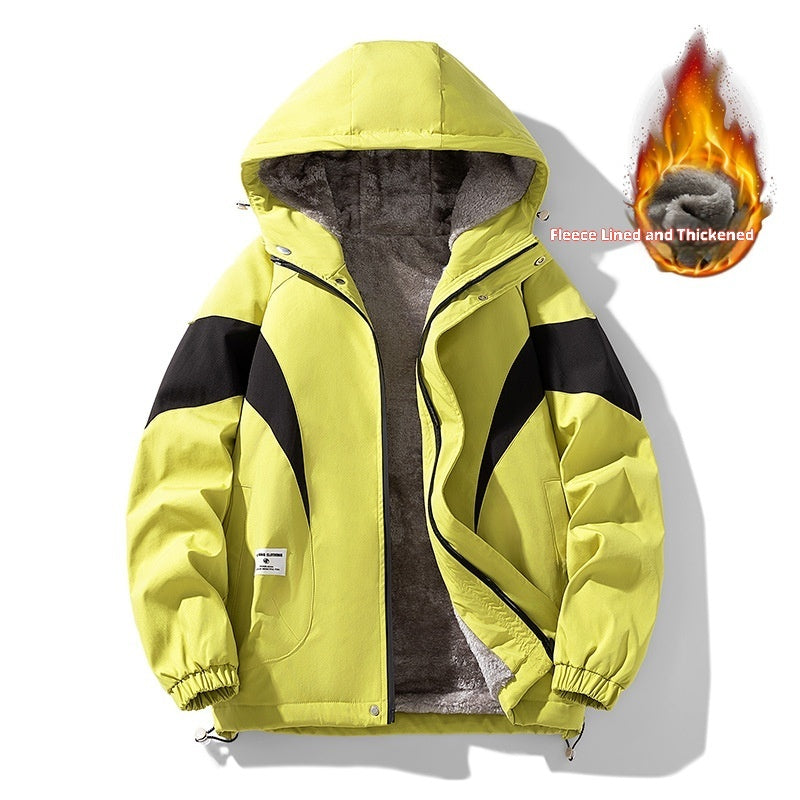 Autumn And Winter Fleece-lined Jacket