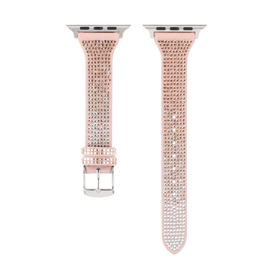 Watch Leather Diamond T-shaped Strap With Thin Waist