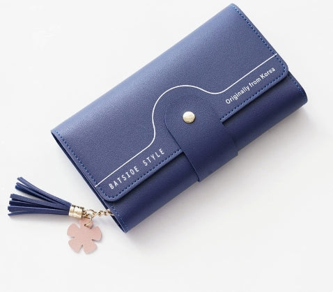 Geometrisk Alfabet Spænde Clutch Kvast Blad Lang Damepung