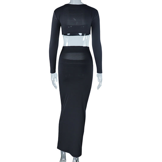 Women's Fashion Top And Skirt Set