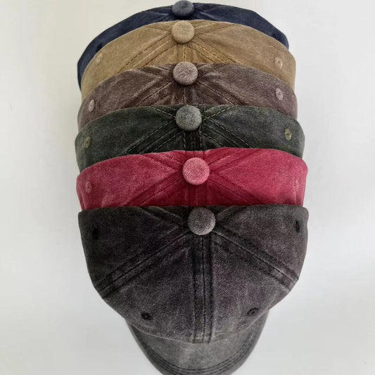 Classic Retro Washed Light Board Baseball Cap Simple All-match