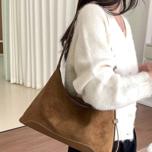 Unique, Niche Brown-toned Commuter Underarm Shoulder Bag