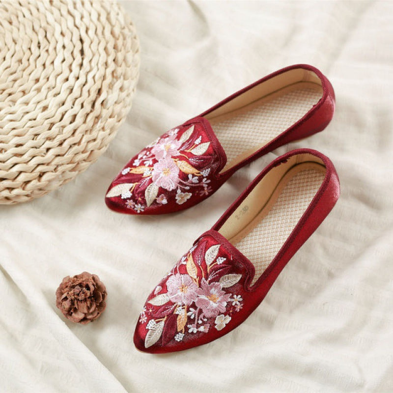 Ethnic Style Cotton Shoes With Fleece And Velvet