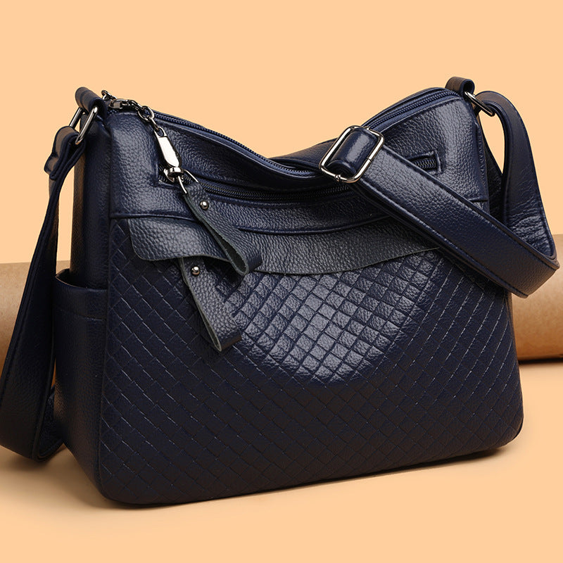Women's Multi-Layer, High-Capacity, Soft Leather Versatile Crossbody Bag