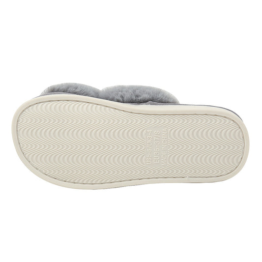 Slippers Winter Plush Cross Belt Drag Cotton