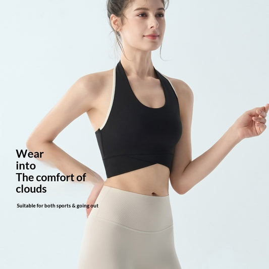 Yoga Top With Wide Shoulder Straps And A Secure Chest Pad