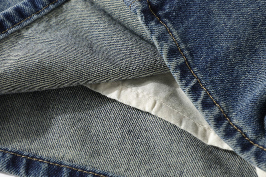 Design Sense Niche Buttocks Wrapped Denim Skirt