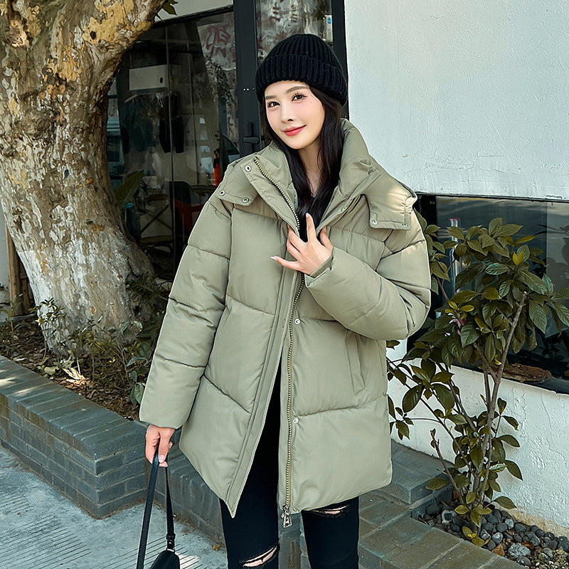 Women's Mid-length Thickened Minority Fashion Temperament Cotton-padded Jacket