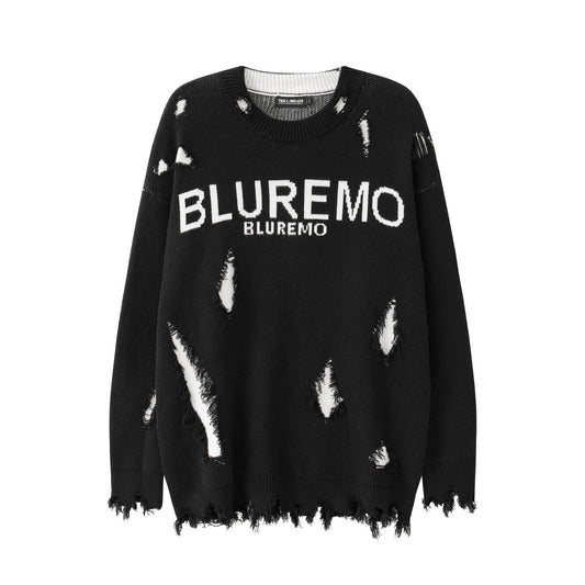 High-Grade Ripped Pullover Sweater