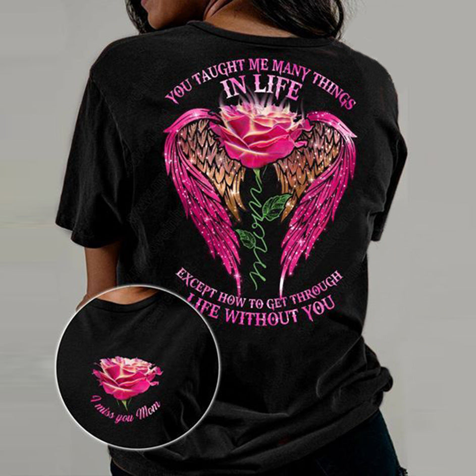 3D Printed Women's Street Short Sleeve Sports T-shirt Top