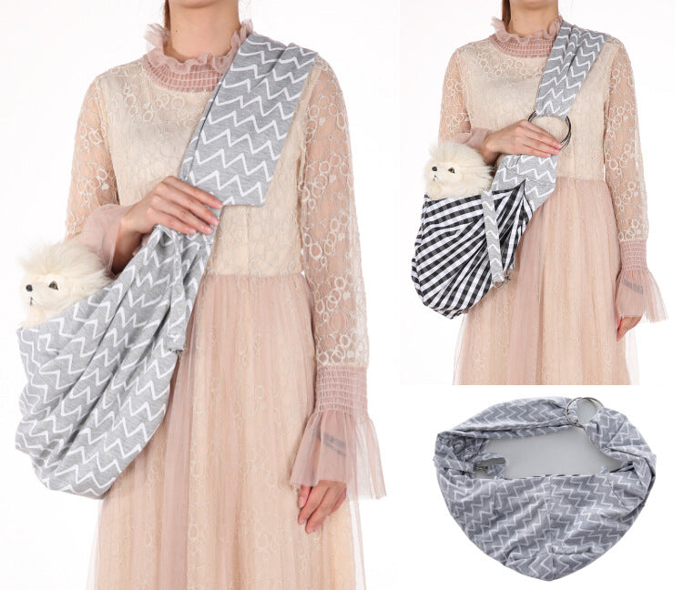 Pet Bag One-shoulder Skew Spanner Breathable Dog