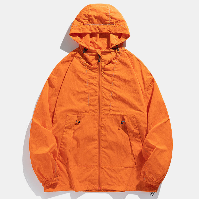 Outdoor Windproof Waterproof Crisp Loose Hoodie Workwear Jacket Coat