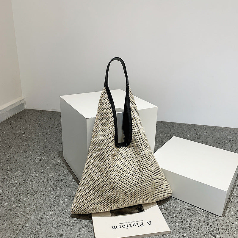 Stylish And Simple Cut-out Shoulder Bag With Solid Color And Large Capacity