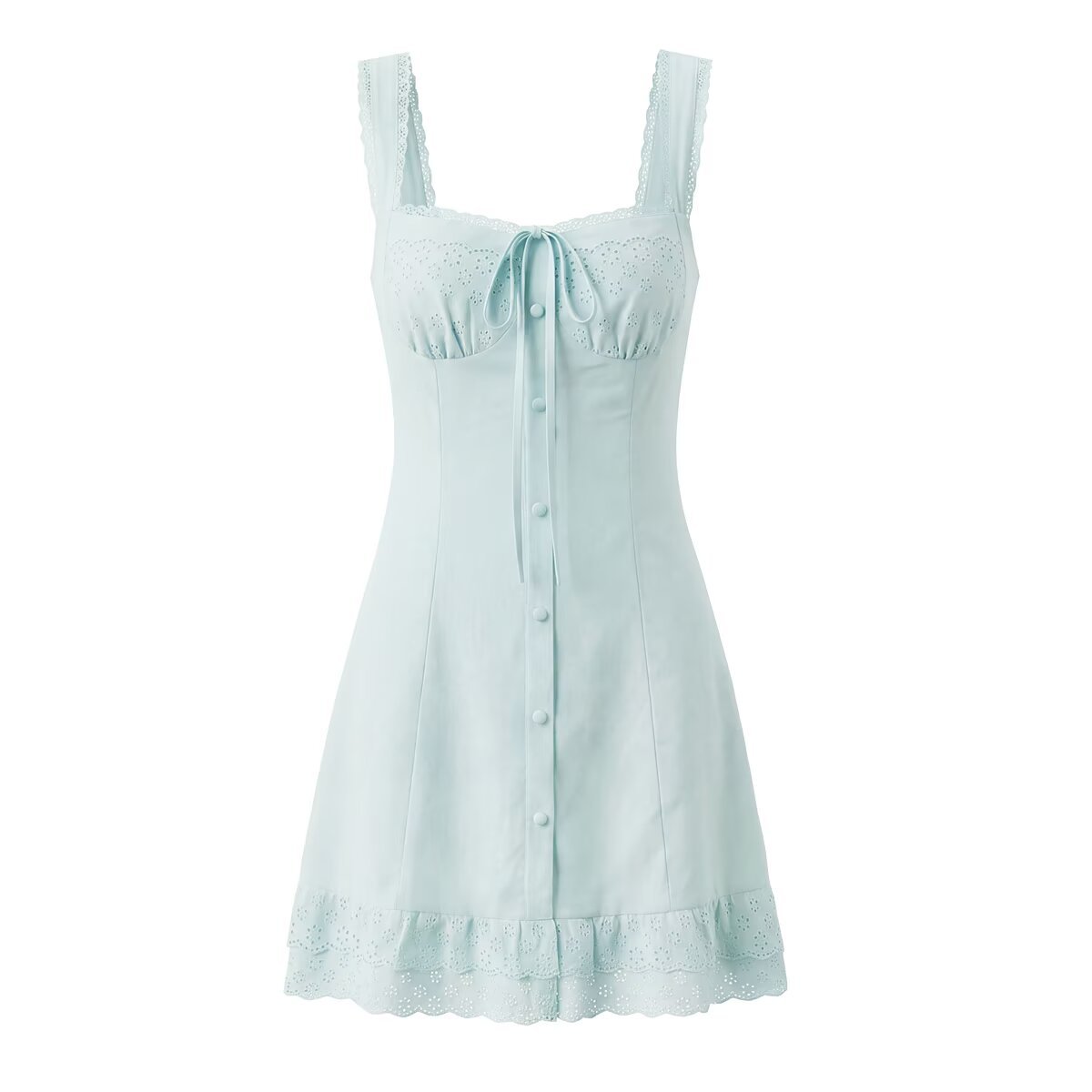 Bottom Lace Patchwork Decorative Strap Dress