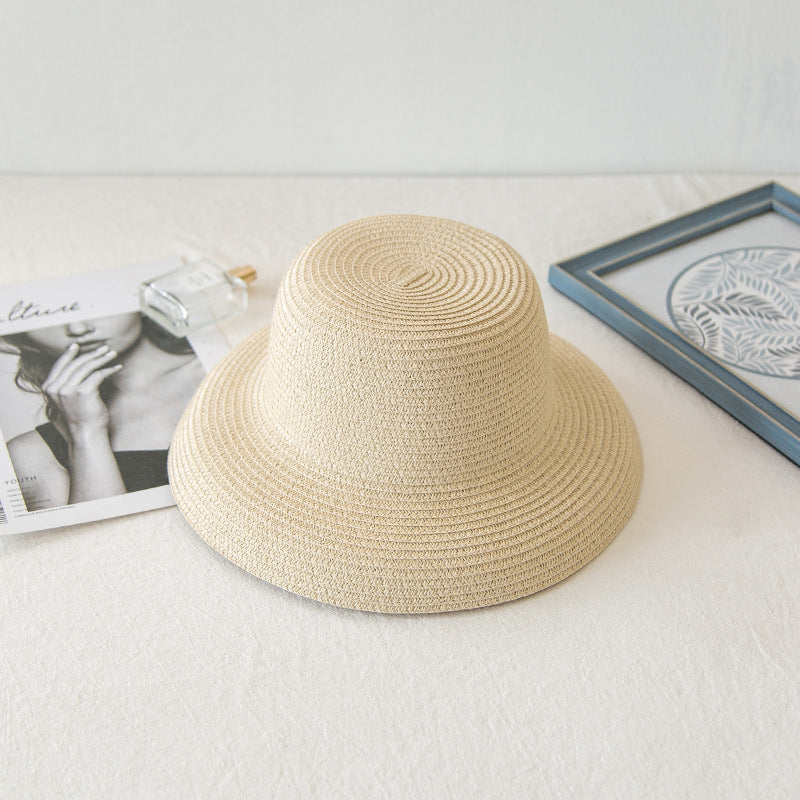 Ladies Vacation Beach Flat Top Straw Hat