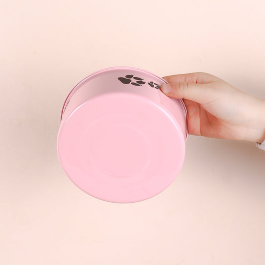 Stainless Steel Dog Bowl Large Capacity Anti-tumble Cat Bowl