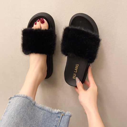 Fashionable Outer Wear Netflix One-piece Flat Bottom Comfortable Casual Sandals