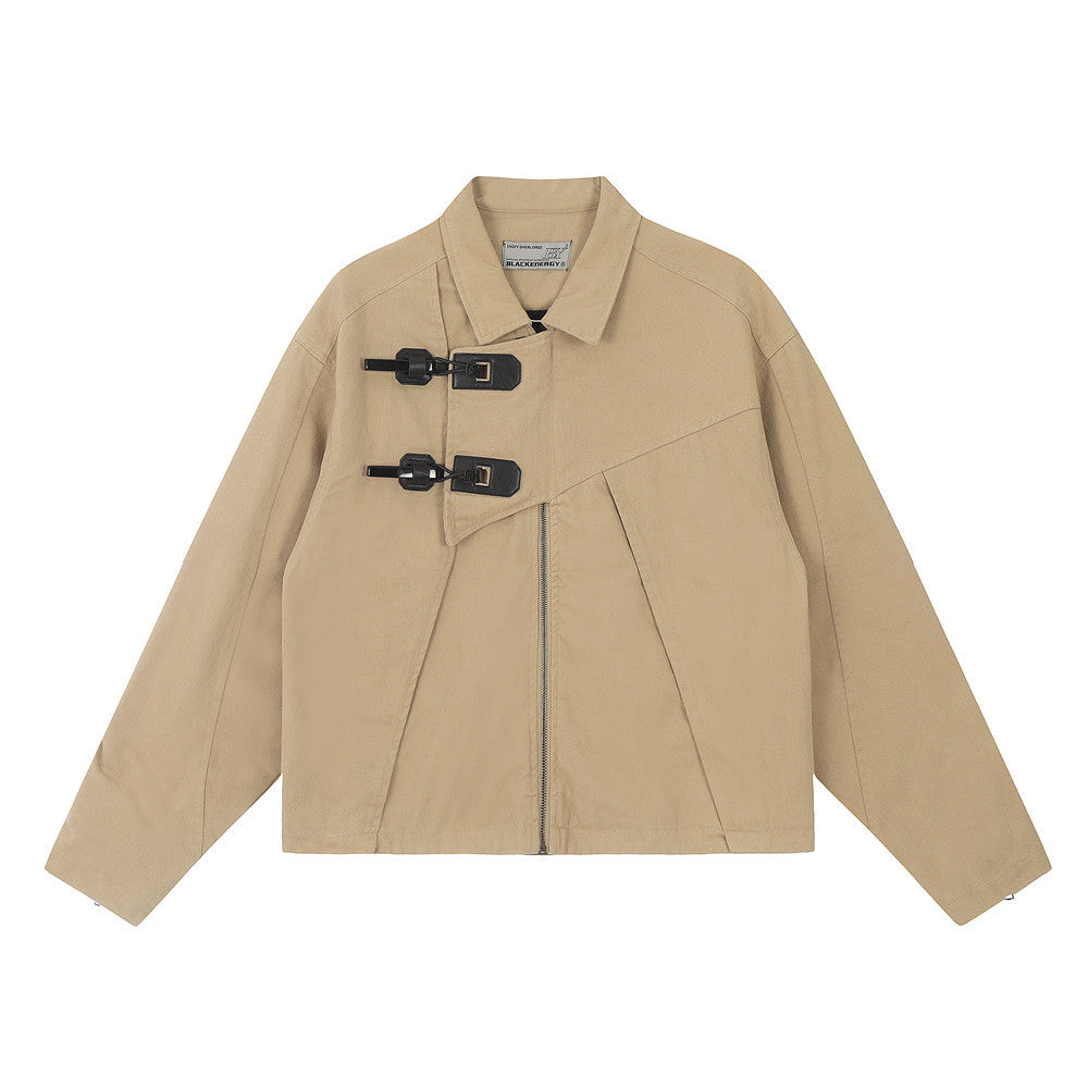 Men's Design Irregular Button Loose Jacket