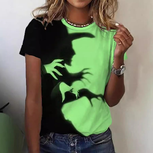 Round Neck Women's Short-sleeved T-shirt Loose Casual