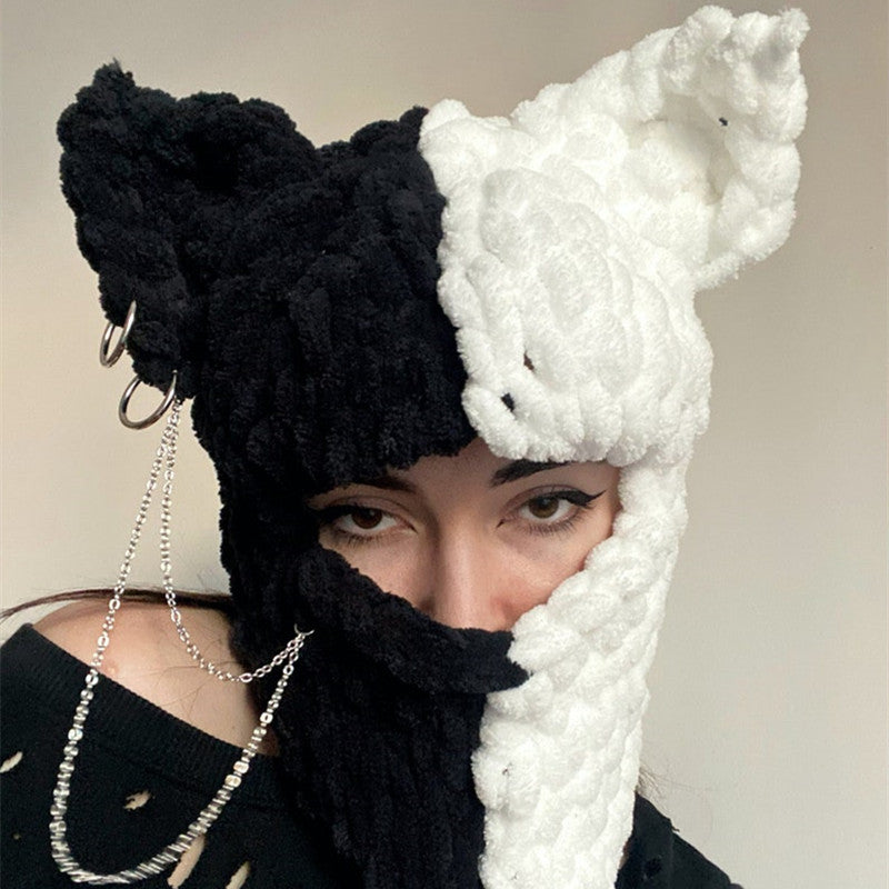 Thickened Devil Mask Warm Travel Fleece