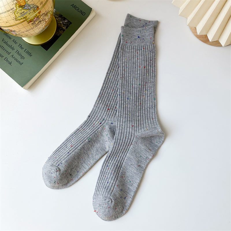 Women's Fashion Simple Breathable Sweat-absorbing Long Socks