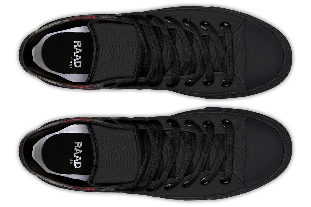 Printed Couple High-top Canvas Shoes