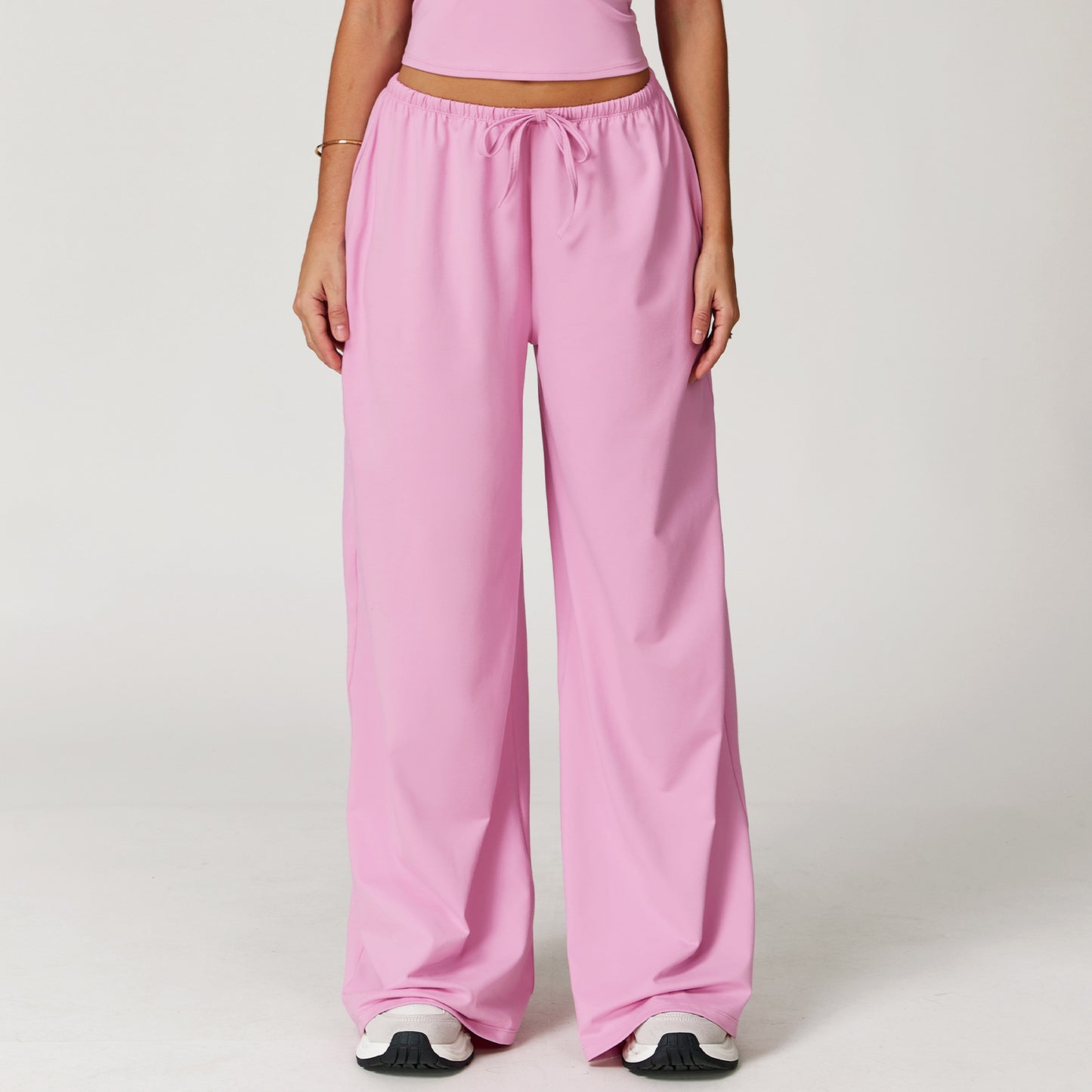 Brushed Trousers Pendant Wide Leg Loose Casual Pants For Women
