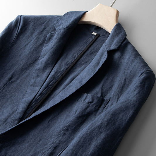 Linen Suit Men's Loose Casual Jacket