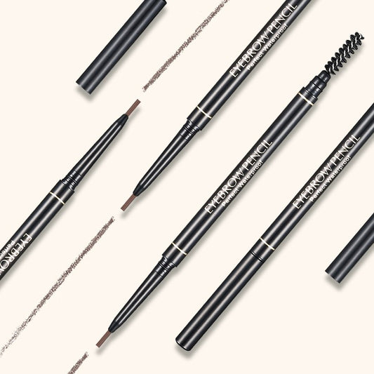 Fine Core Automatic Double Head Eyebrow Pencil With Brush