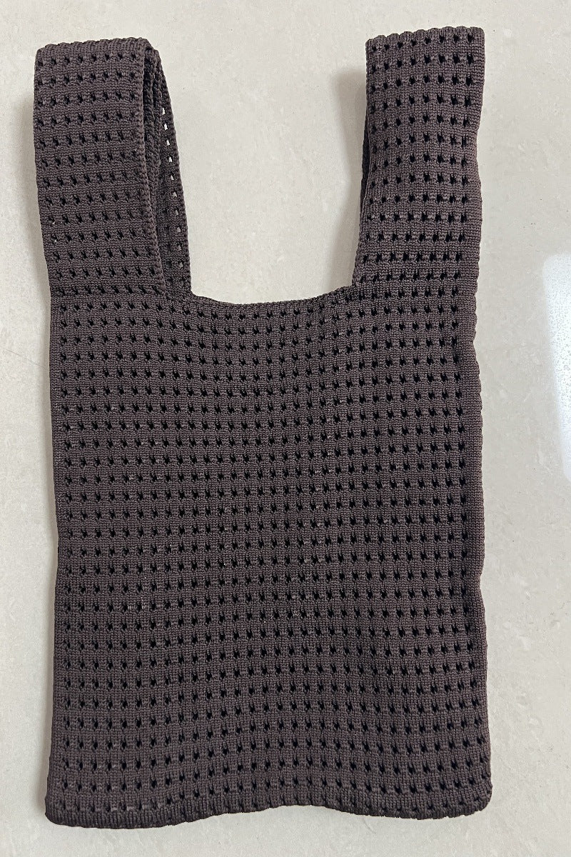 Simple Retro Hollow Knitted Handbag For Women