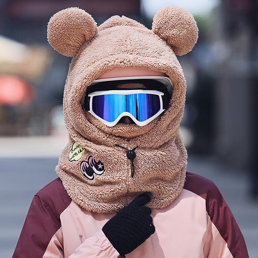 Winter New Outdoor Riding Warm Face Mask Windproof Helmet Cap