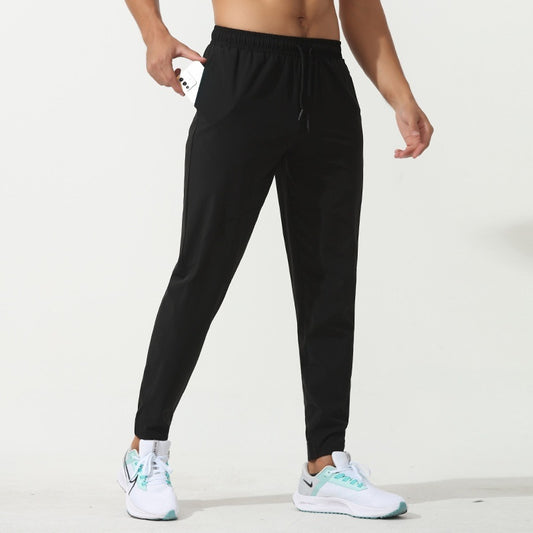 Sports Men Running Large Pocket Drawstring Skinny Pants