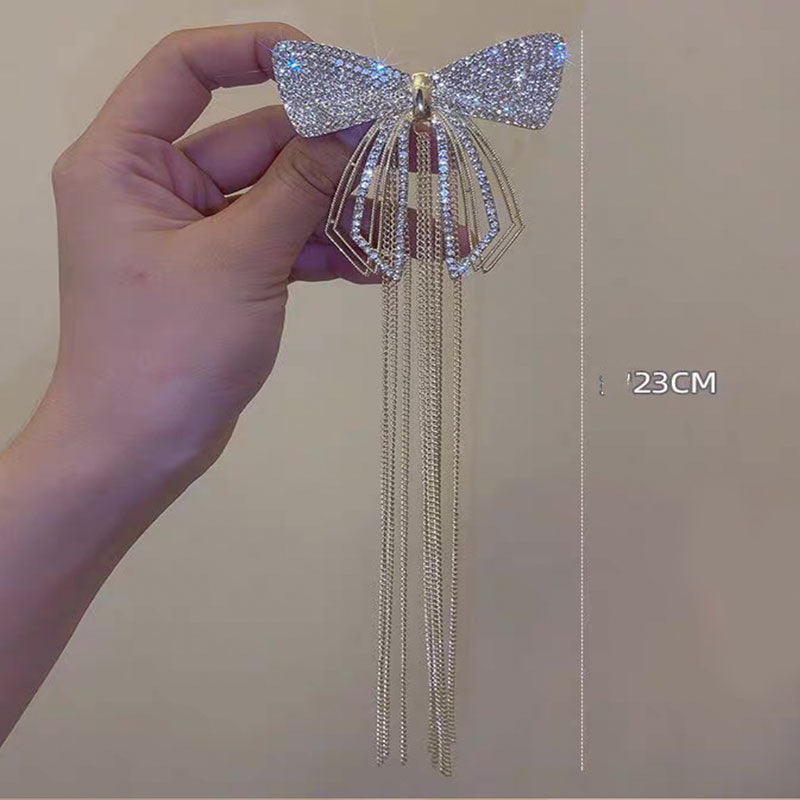 Women's Zinc Alloy Bow Tassel Hairpin Fashion Hair Accessories