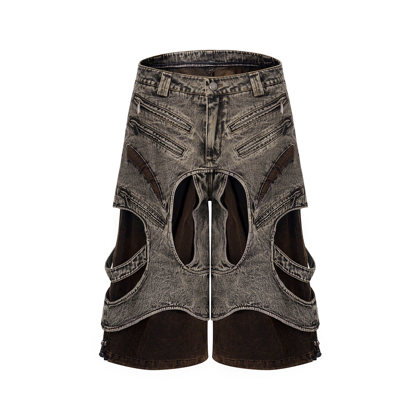 Splejsning Denim Vest Jakke Mænds Sommer Lynlås Ærmeløs Camisole