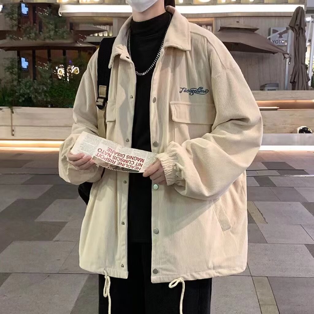 Mens Retro Corduroy Jacket In American Style