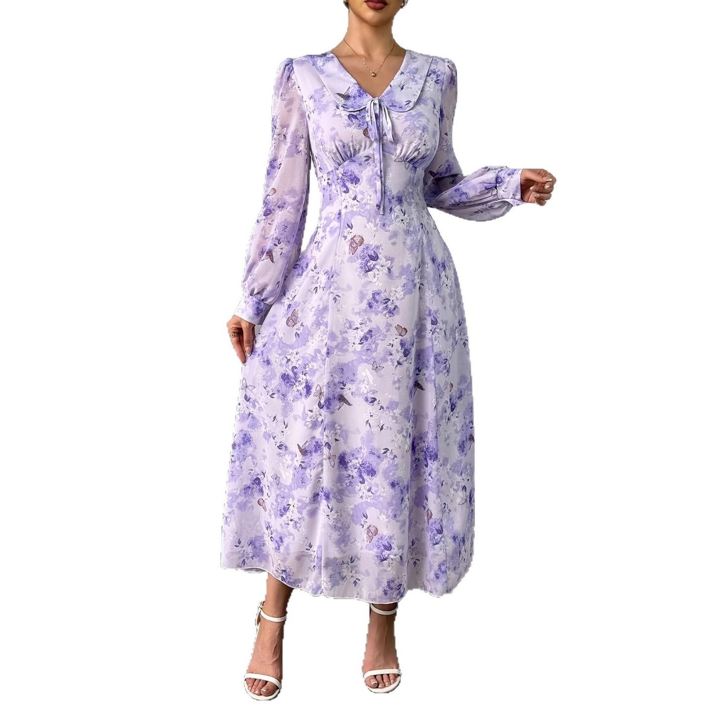 French-inspired Romantic Waist-cinching Dress That Beautifully Highlights Your Alluring